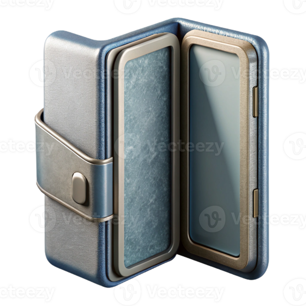 beautiful creative Foldable Phone Folded Side View Cutout Isolated genuine png