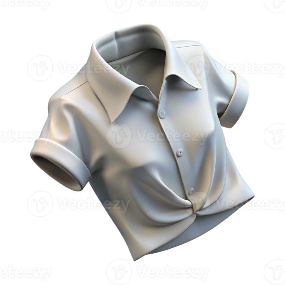 extraordinary abstract Folded White Shirt Top View Isolated high resolution png