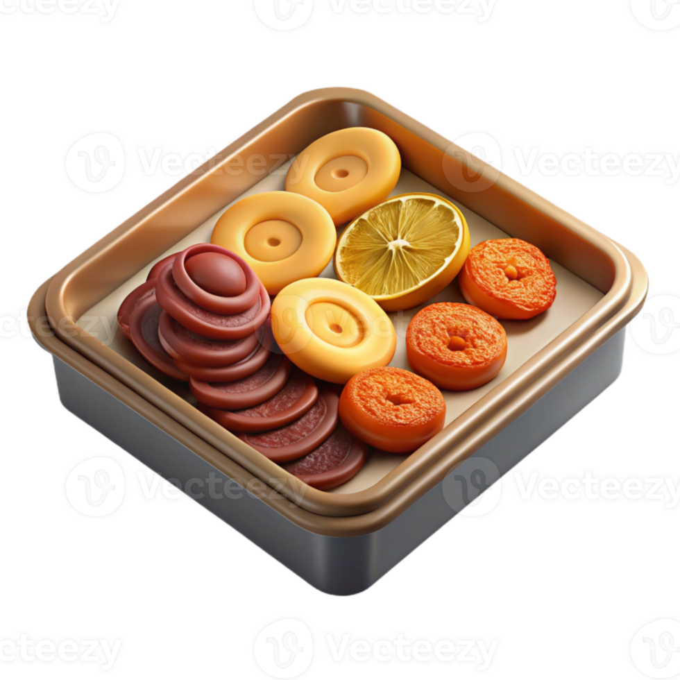 stunning vintage Food Dehydrator Tray Cutout with Dried Fruits exclusive png