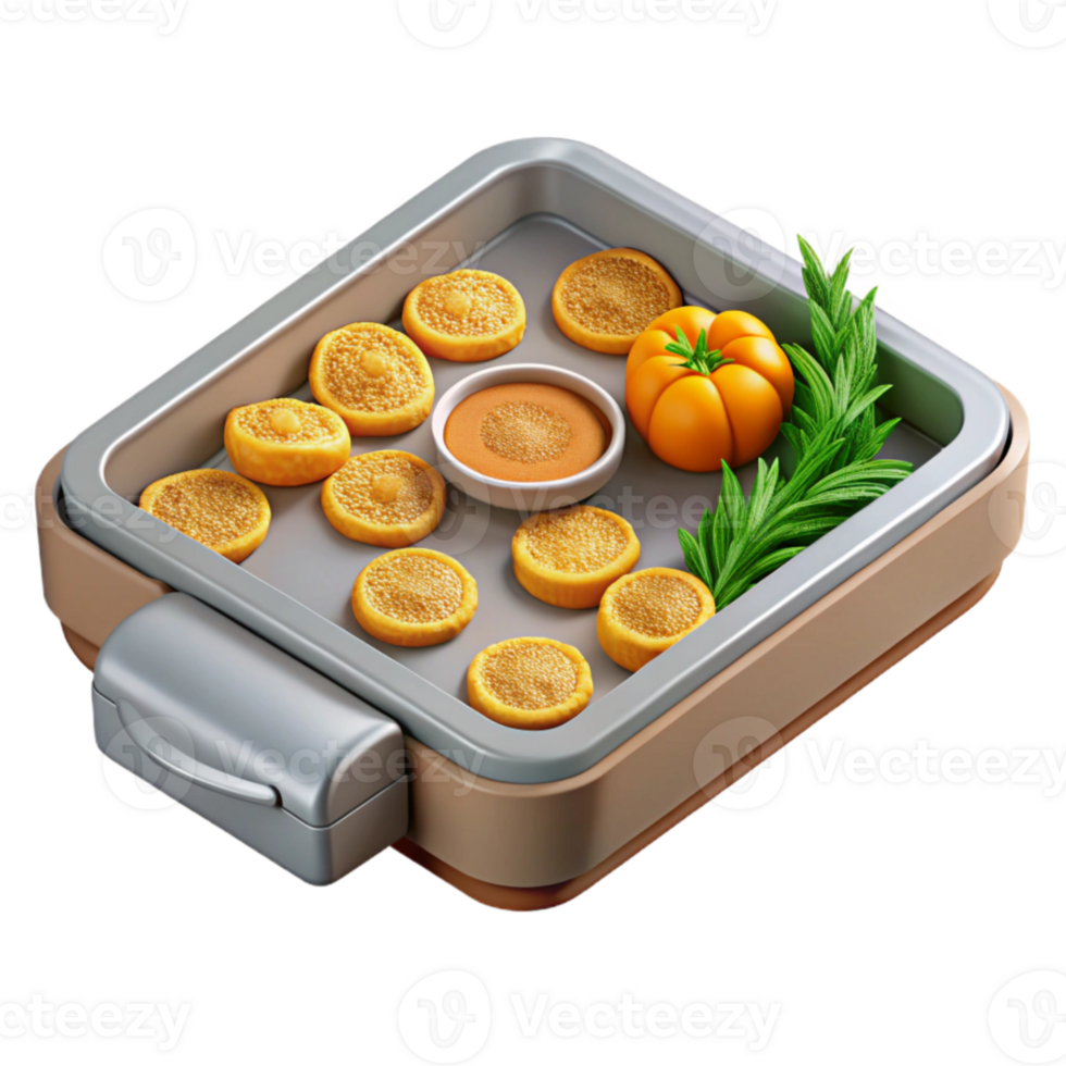 serene classic Food Dehydrator Tray with Herbs Isolated detailed png