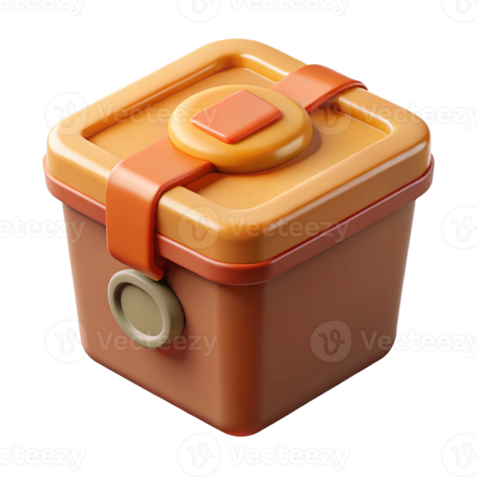 stunning creative Food Donation Box Closed Lid Isolated Cutout professional png