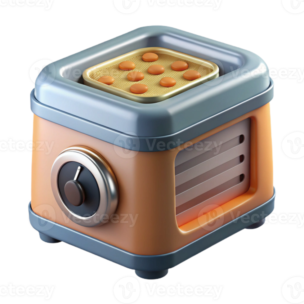 vibrant modern Food Dehydrator with Timer Transparent Background authentic png