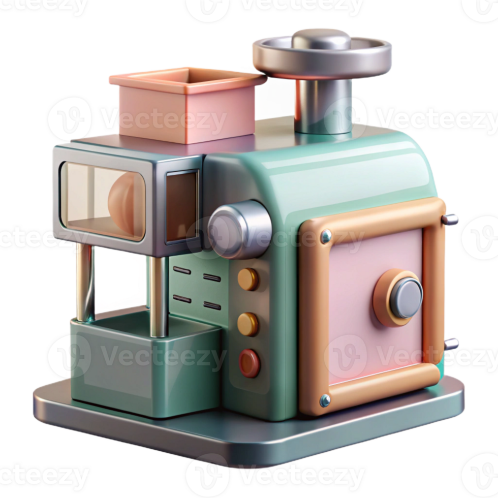 magnificent modern Food Fabrication Machine Side View Transparent exclusive png