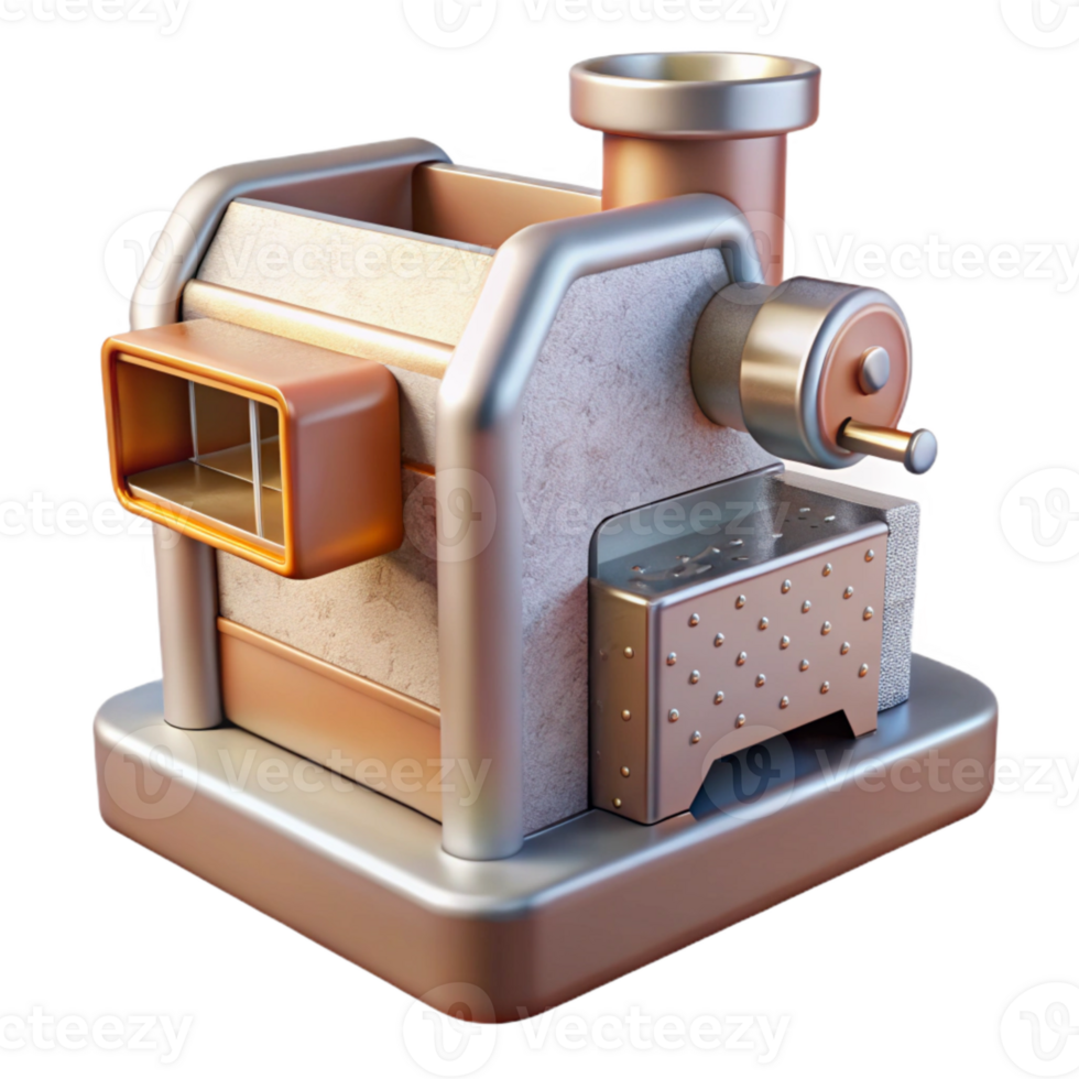 stunning creative Food Fabrication Machine Side View Transparent detailed png