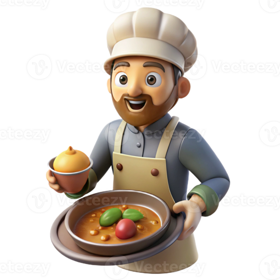 impressive minimalist Food Fabricator Producing a Dish Isolated high quality png