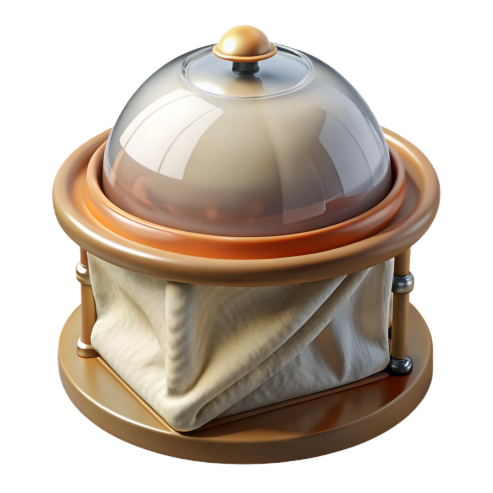 elegant classic Food Fabricator with Transparent Cover Isolated genuine png