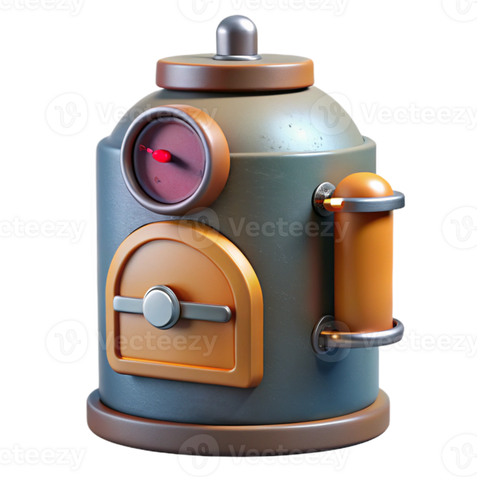 vibrant creative Food Smoker with Temperature Gauge Cutout high quality png