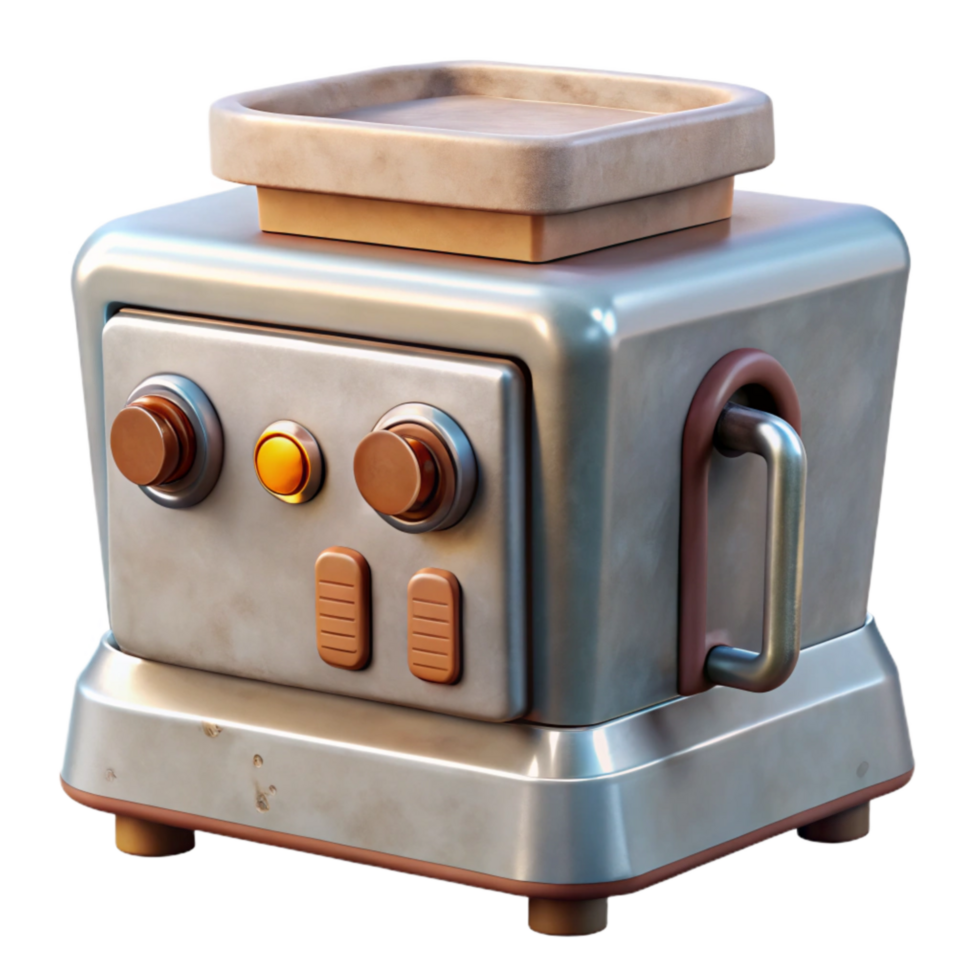 dramatic classic Food Synthesizer Machine Cutout Front View high resolution png