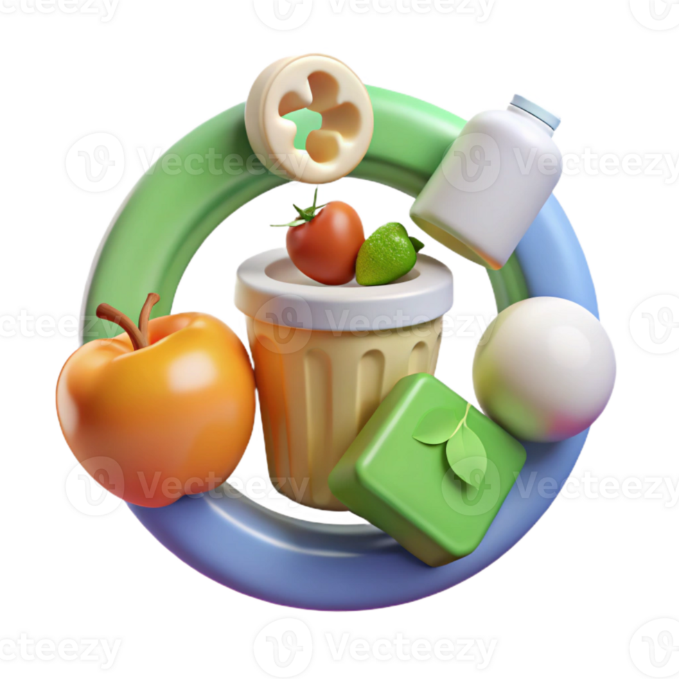 beautiful traditional Food Waste Reduction Tips Infographic Colorful Design Transparent authentic png
