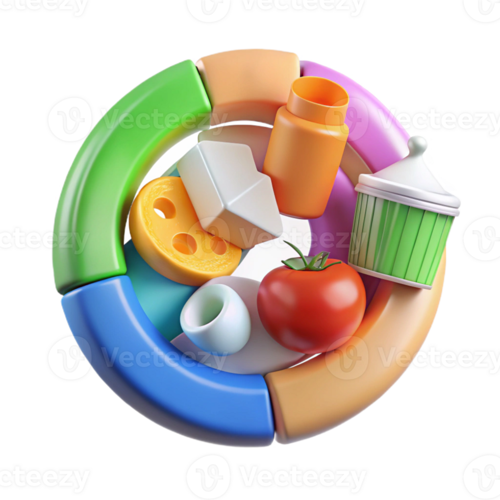 magnificent artistic Food Waste Reduction Tips Infographic Colorful Design Transparent high quality png