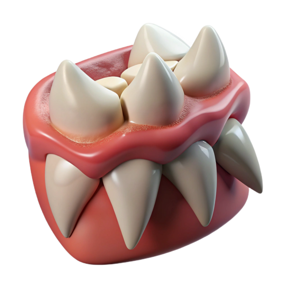 beautiful classic Fractured Teeth Isolated with Sharp Points genuine png