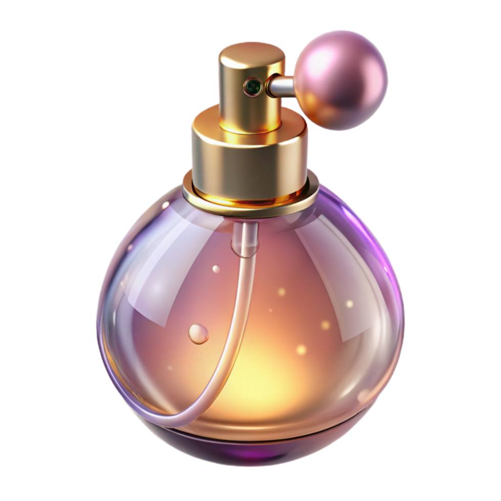 dramatic rustic Fragrant Perfume Scent Visualization Transparent Background with Bokeh genuine png