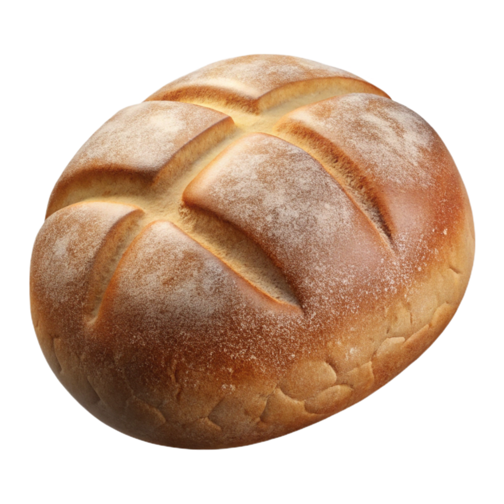 impressive modern Freshly Baked Bread Close Up Isolated on Transparent Background detailed png