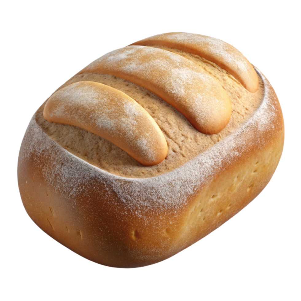 stunning abstract Freshly Baked Bread Close Up Isolated on Transparent Background professional png