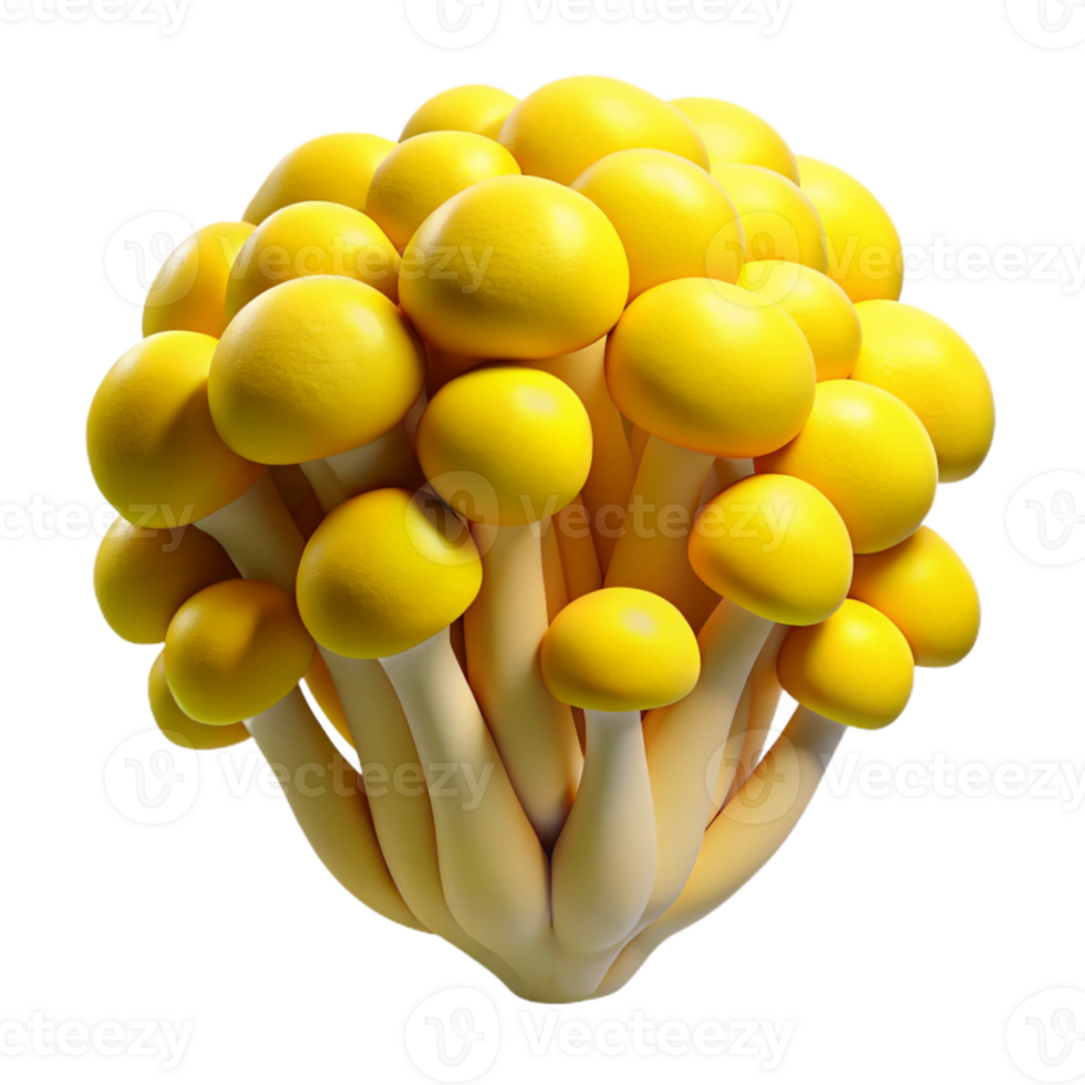 dramatic classic Fungal Growth Texture Vibrant Orange Cutout Element professional png