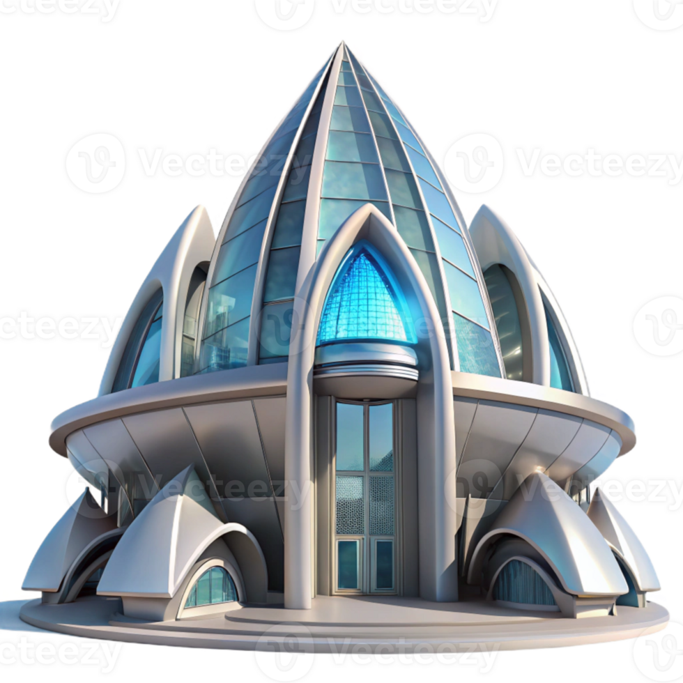 elegant classic Future Architecture Bright Sky Transparent Background png