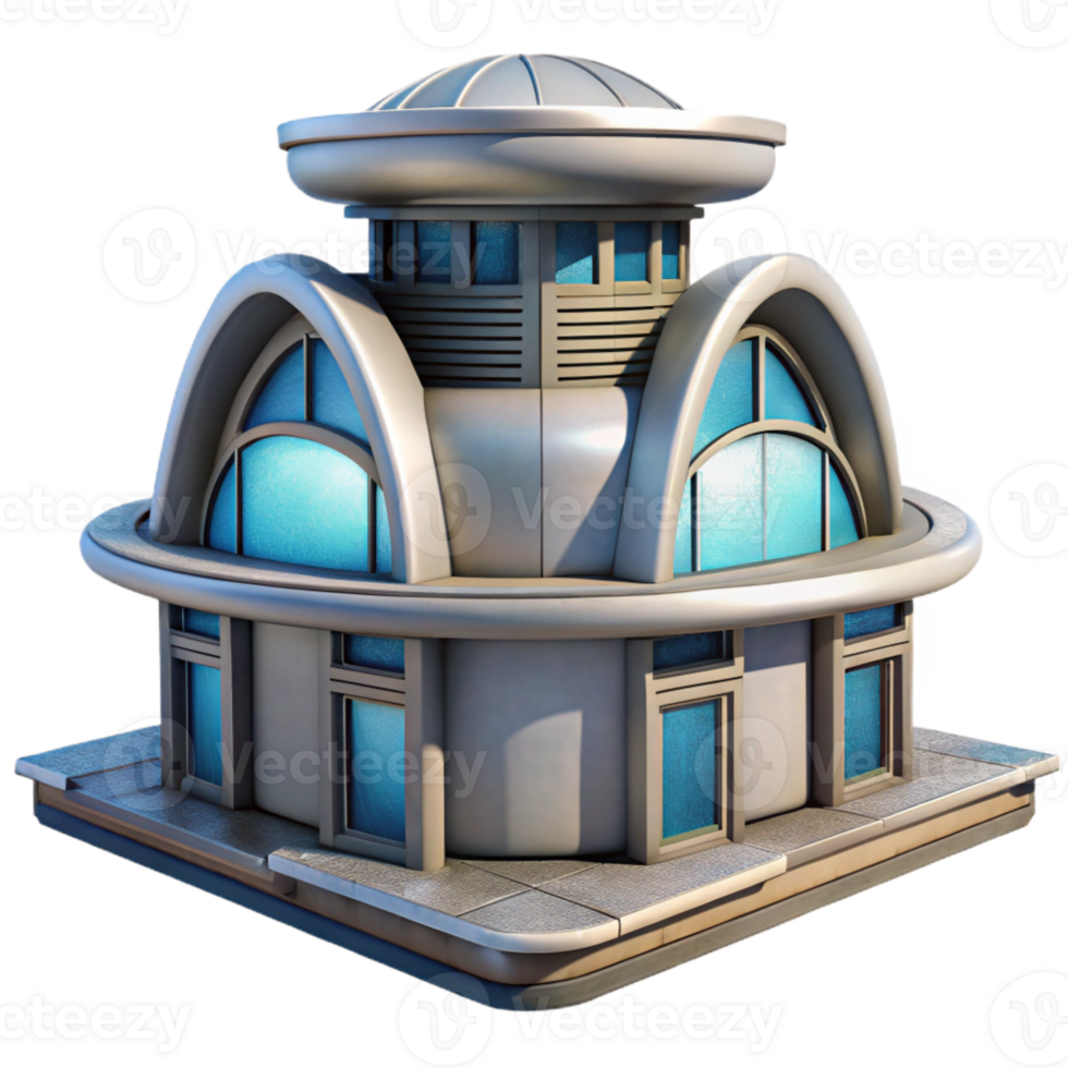 wonderful abstract Future Architecture Building Design Isolated premium png