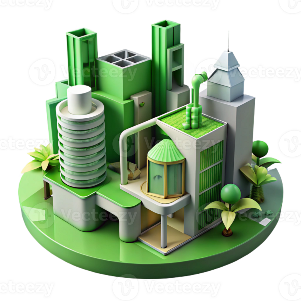 wonderful abstract Future Architecture Visualization Cutout with Innovative Green Technology exclusive png
