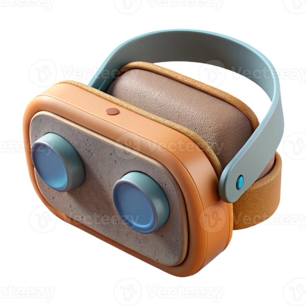 serene artistic Future Classroom Virtual Reality Headset Cutout authentic png