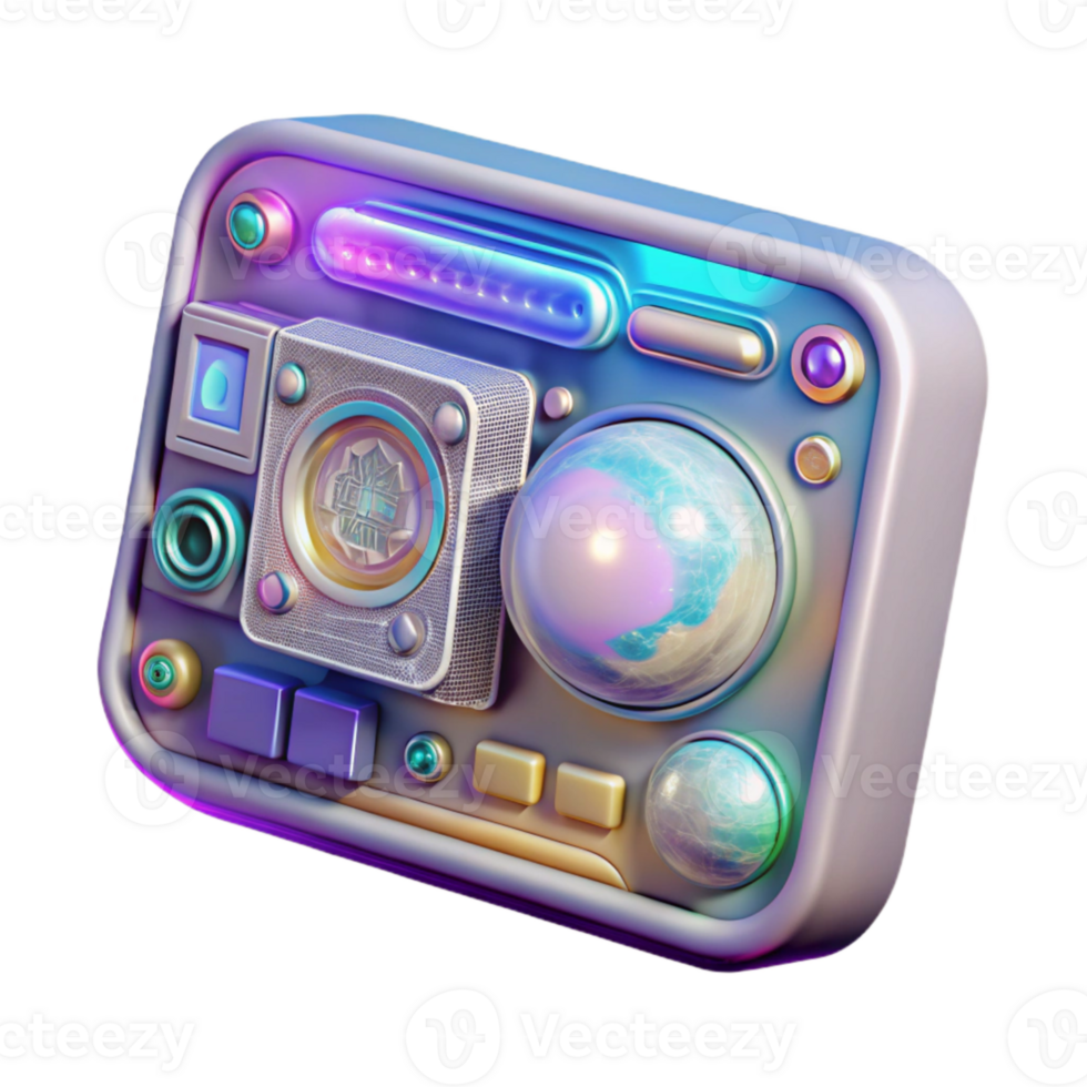 extraordinary vintage Future Computer Holographic Interface Element original png