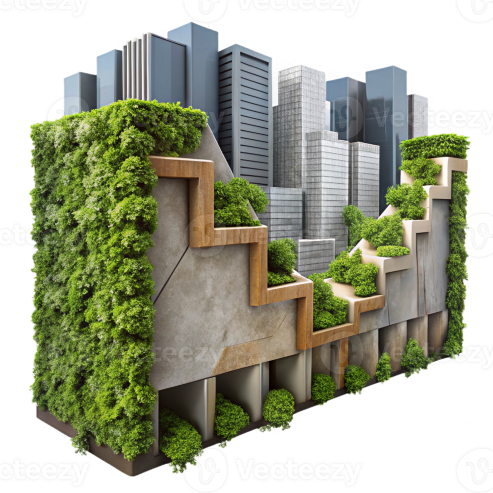 extraordinary contemporary Future City Living Wall Cutout png