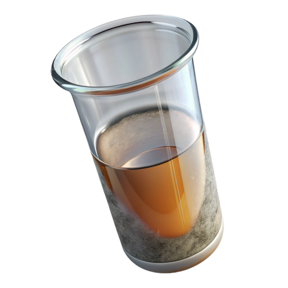 magnificent abstract Future Food Lab Beaker Clear Glass Isolated Element high resolution png
