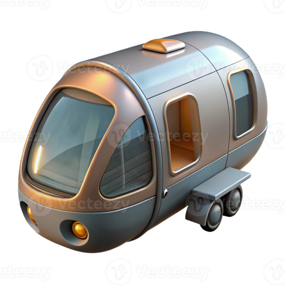 beautiful artistic Future Transportation Pod Sleek Design Cutout professional png
