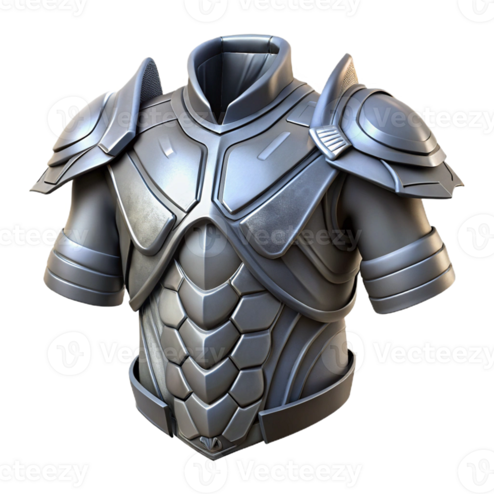 magnificent modern Future Warrior Armor Metallic Finish Grey Color Cutout png