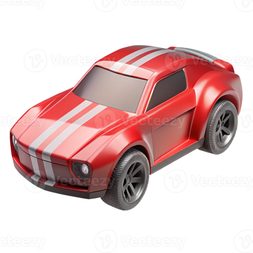 stunning contemporary Futuristic Car Side View with Red Stripes Isolated exclusive png