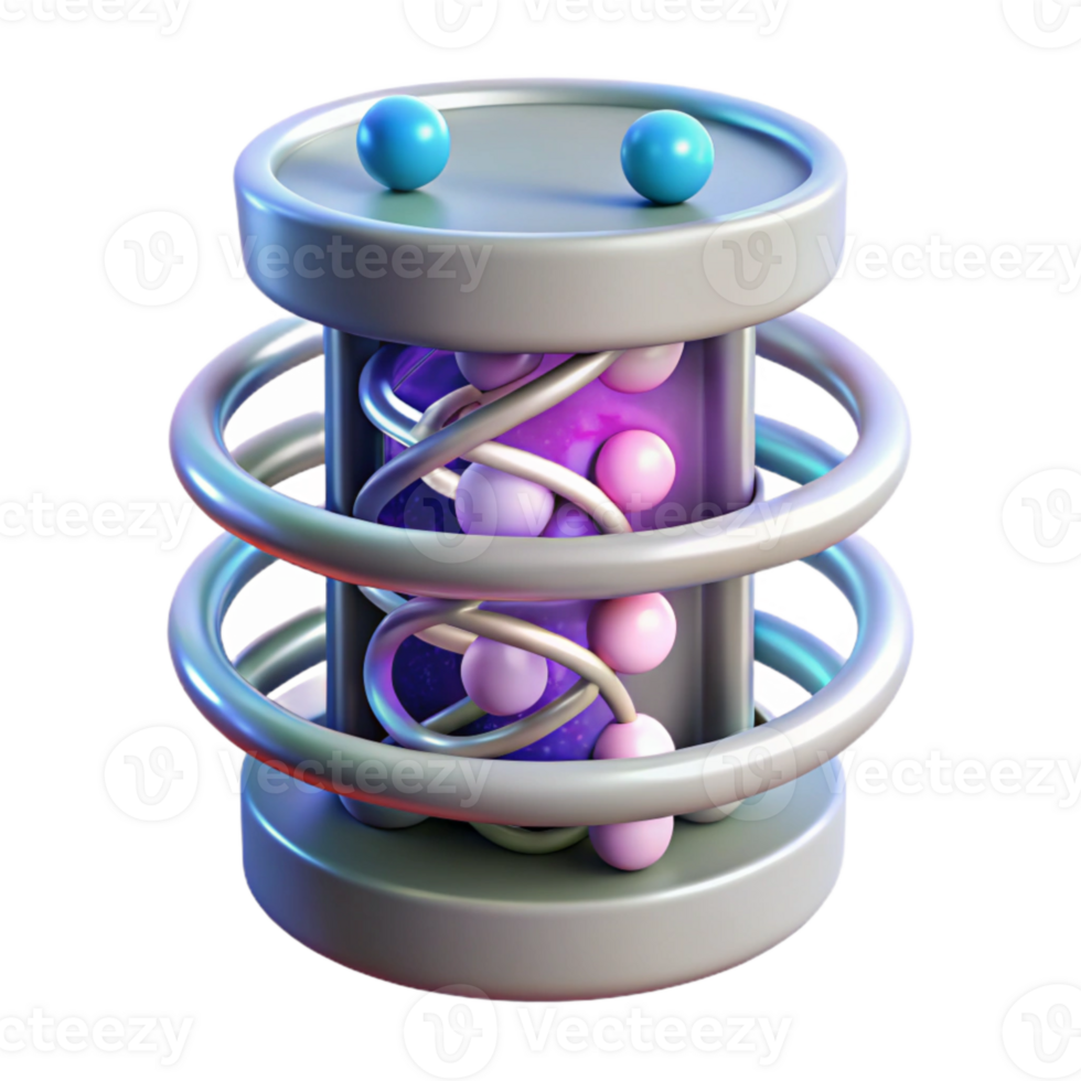 stunning modern Futuristic Dna Data Storage Concept Transparent Background original png