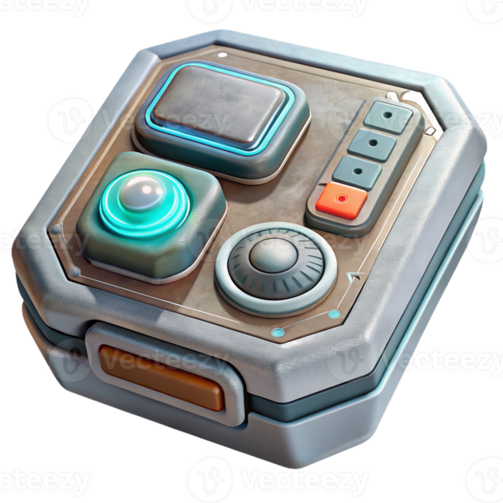 stunning rustic Futuristic Nanotech Control Panel Transparent high quality png