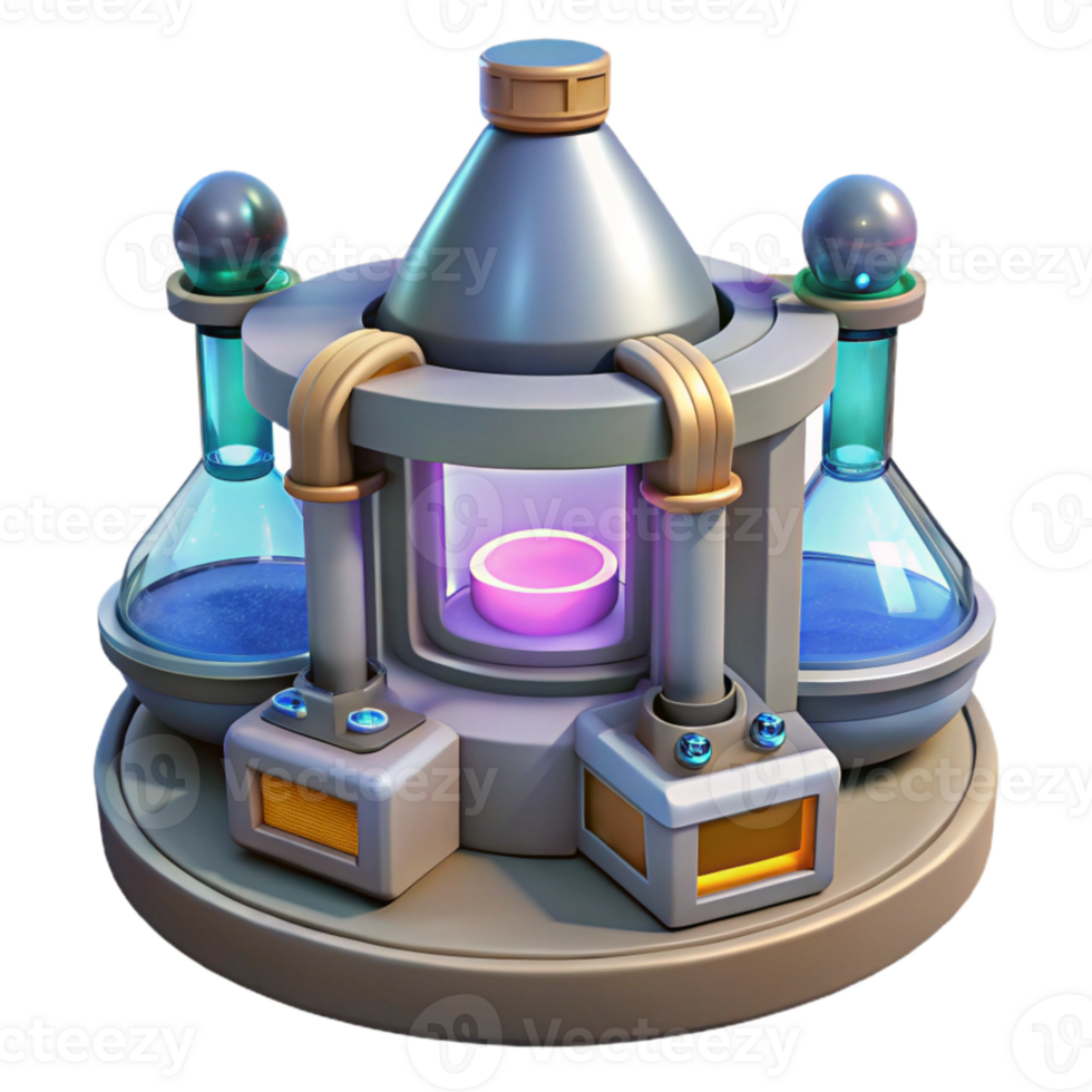 magnificent artistic Futuristic Nanotech Laboratory Transparent original png