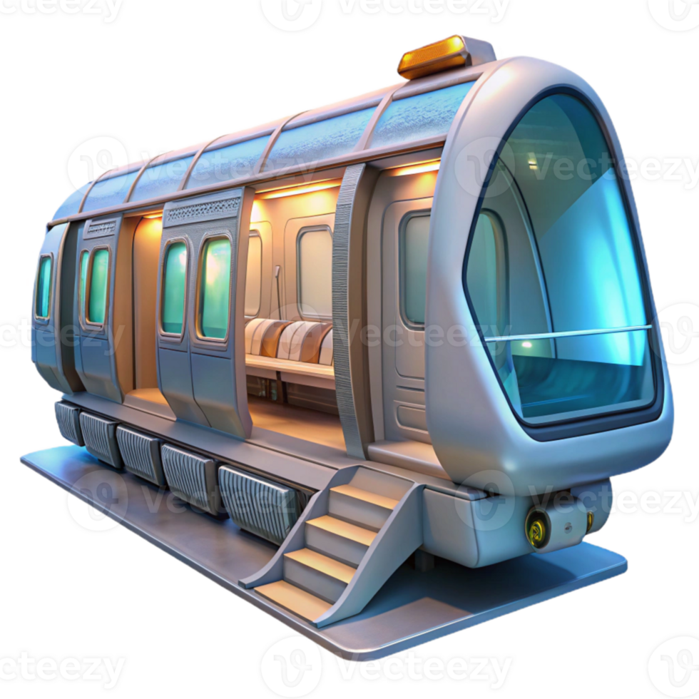 extraordinary artistic Futuristic Train Interior Transparent Cutout professional png