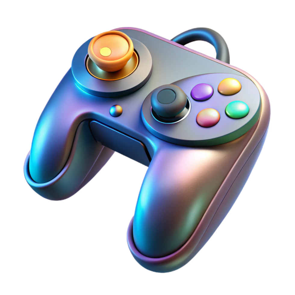 elegant artistic Futuristic Vr Controller with Joystick and Buttons Isolated professional png