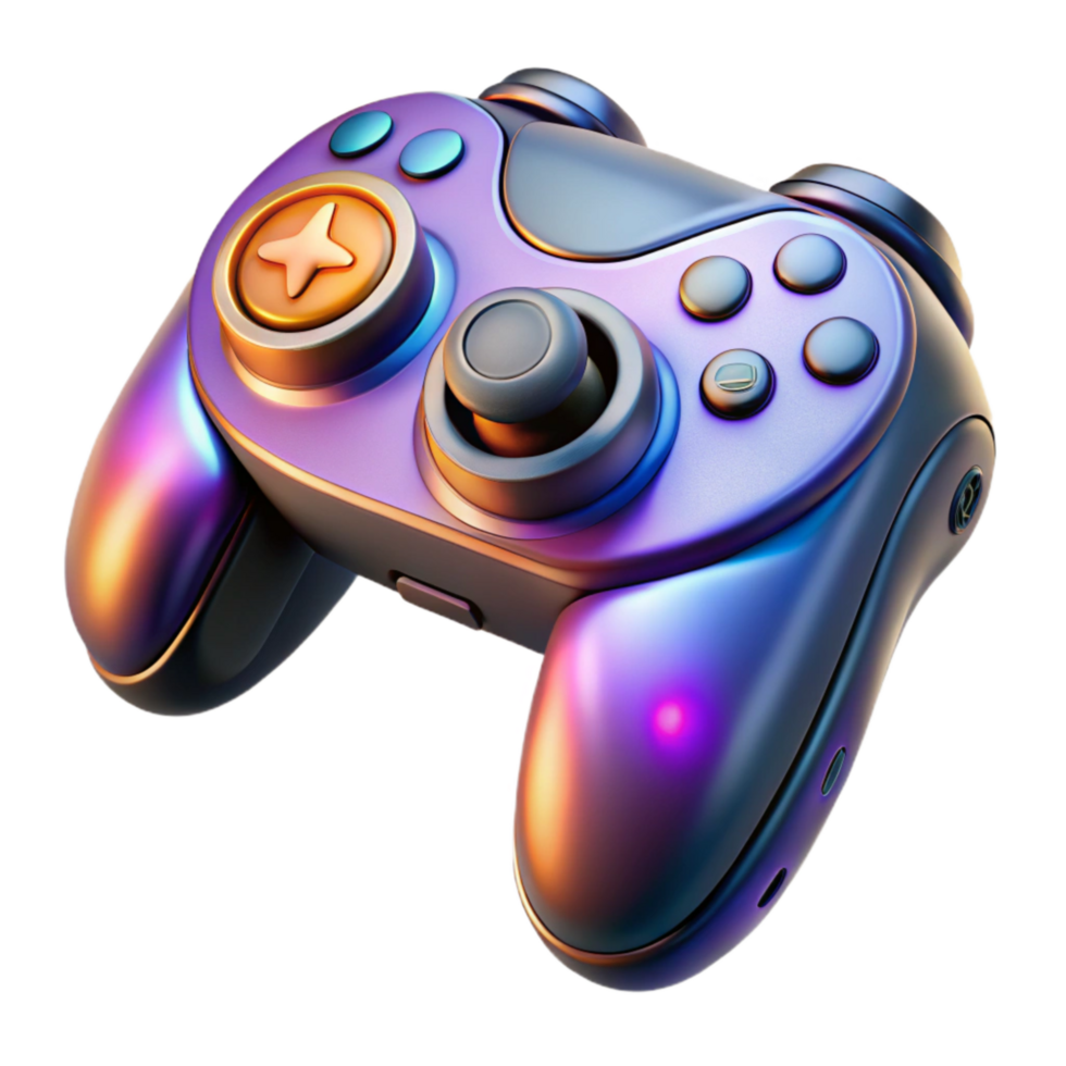 wonderful creative Futuristic Vr Controller with Joystick and Buttons Isolated high quality png