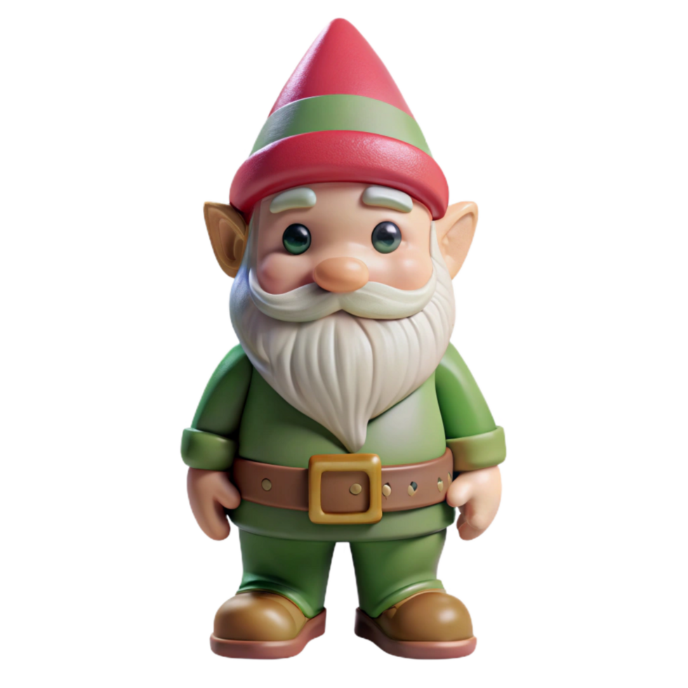 serene creative Garden Gnome Traditional Style Transparent Background genuine png