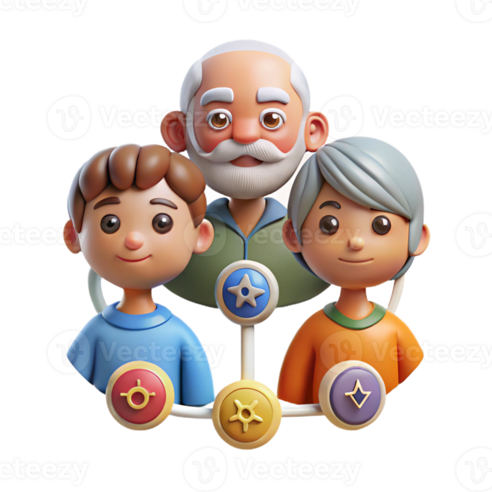 wonderful modern Generations Connected Through Heritage Transparent Background png