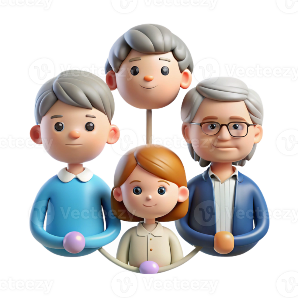 extraordinary minimalist Generations Connected Through Time Transparent Background professional png