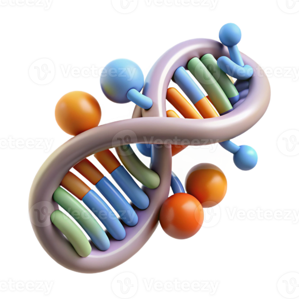 serene artistic Gene Regulation Mechanism Illustration Isolated professional png