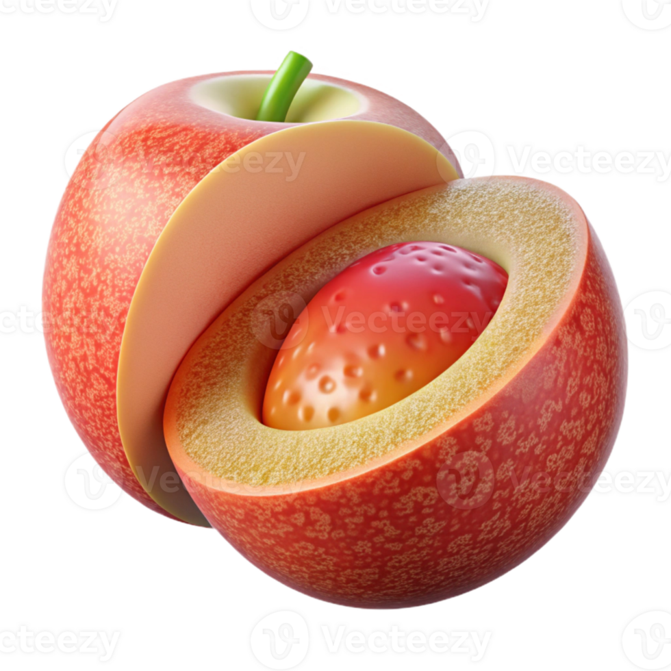 stunning rustic Genetically Modified Fruit Cross Section Transparent Background professional png