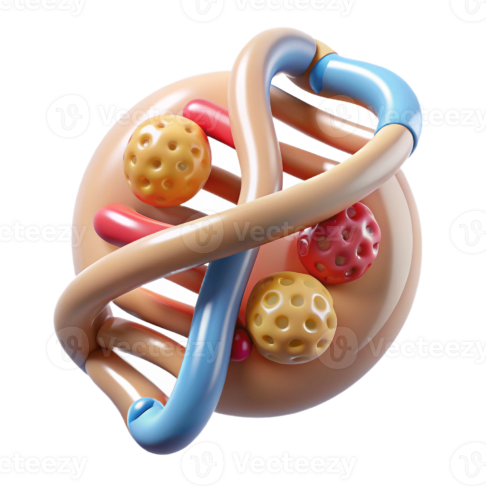 impressive abstract Genetic Disorder Illustration Transparent Background high quality png