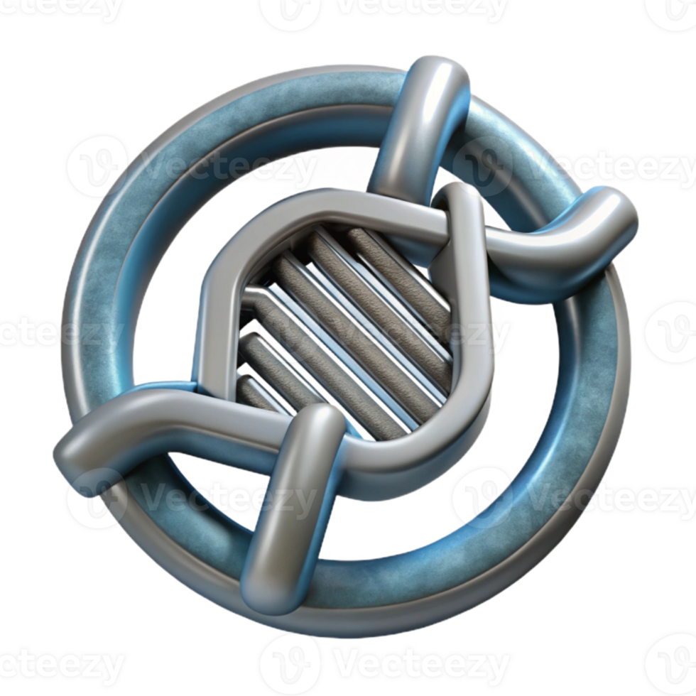 dramatic minimalist Genetic Engineering Symbol with Light Rays Cutout professional png
