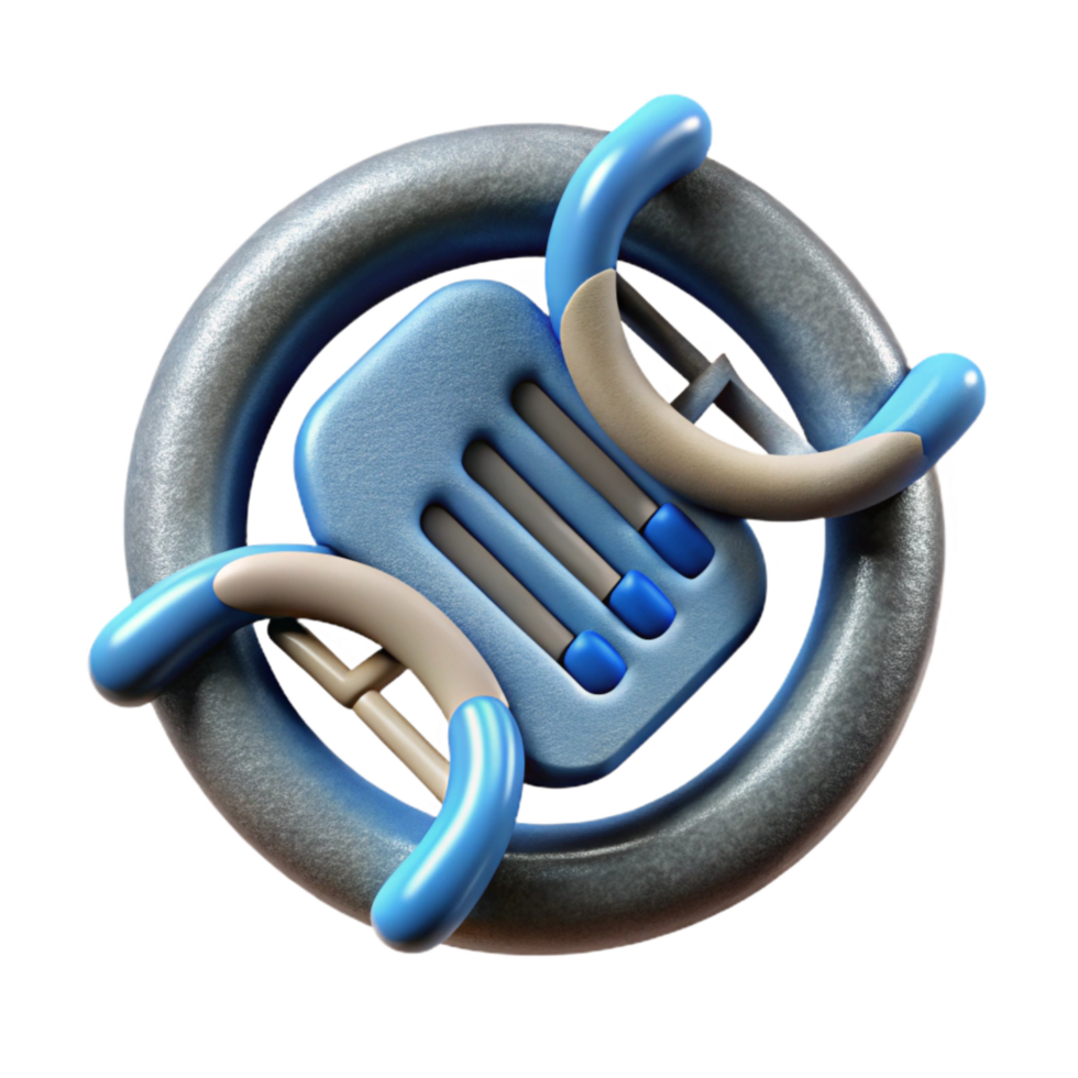 stunning modern Genetic Engineering Symbol with Light Rays Cutout original png