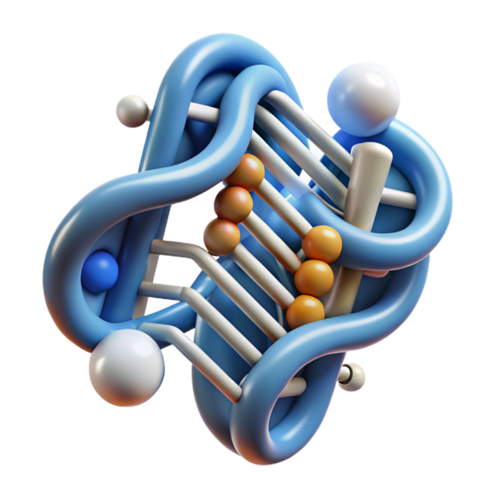 magnificent minimalist Genetic Information Transfer Futuristic Design Cutout authentic png