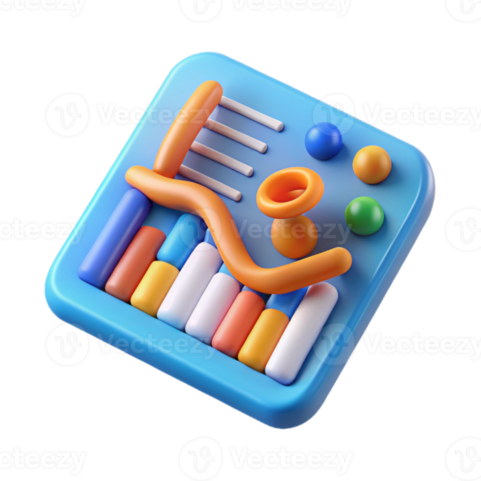 extraordinary creative Genetic Sequencing Data Visualization Isolated genuine png