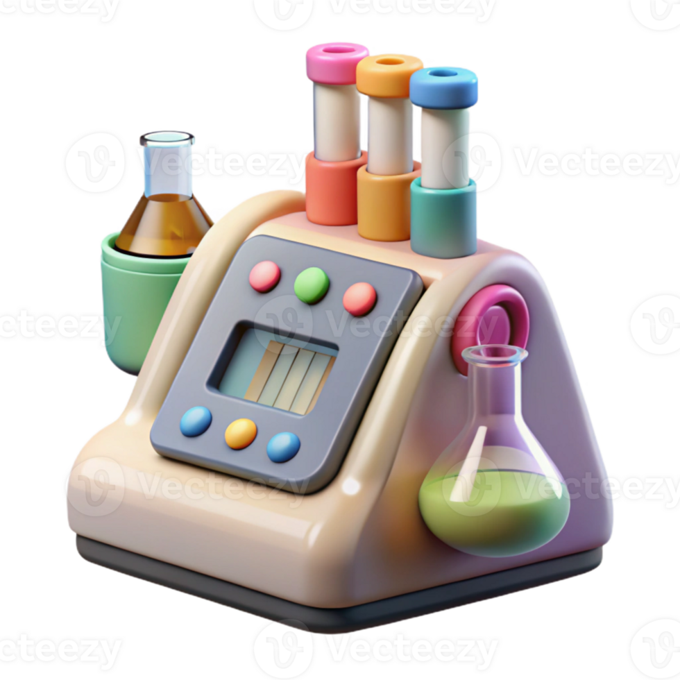 dramatic abstract Genetic Testing Digital Lab Equipment Cutout original png