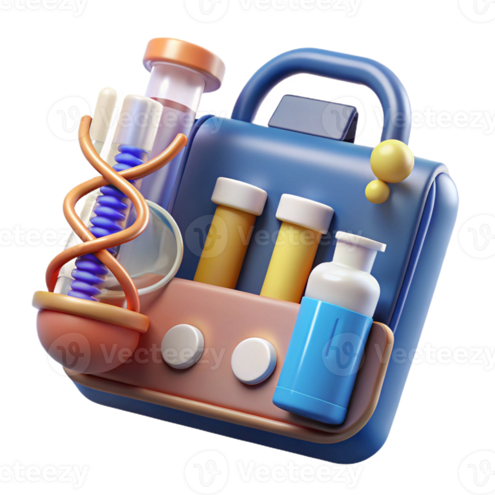 impressive rustic Genetic Testing Kit Components Isolated Element authentic png