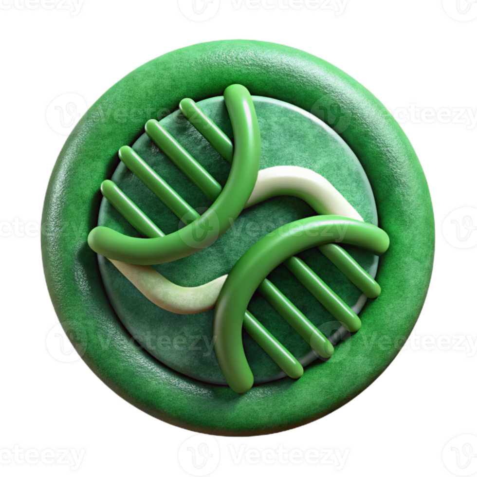 dramatic contemporary Genome Data Analysis Icon Green Cutout professional png