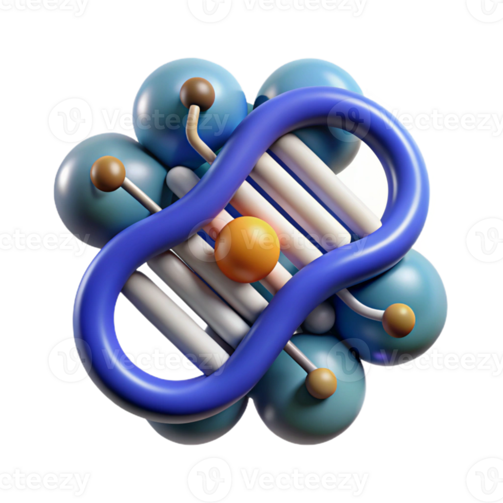 vibrant abstract Genome Editing Crispr Technology Icon Isolated detailed png