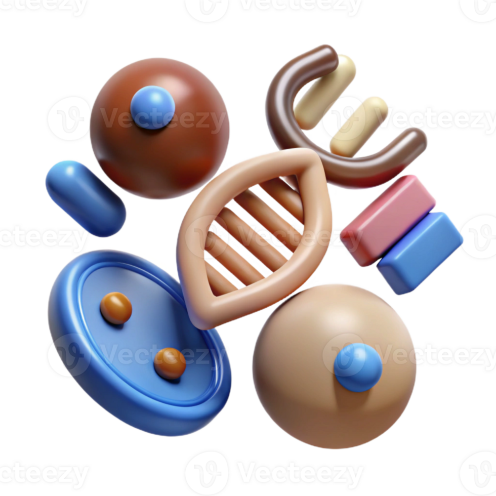 beautiful rustic Genome Editing Tools Icon Set Cutout original png